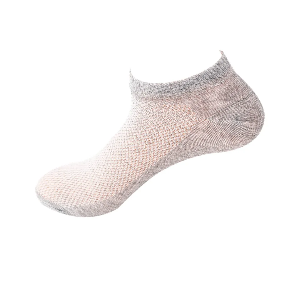 

5/10 pairs Solid Mesh Men/Women's Short Socks Invisible Ankle Socks Women Spring Summer Breathable Thin Boat Socks 3 Colors
