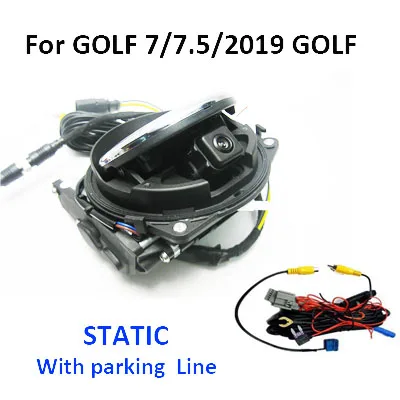 For golf 7 STATIC Для VW Logo откидная камера заднего вида с эмблемой заднего вида для VW GOLF 6/7 PASSAT CC B6 B7 B8 EOS Lamando Beetle Polo - Название цвета: For golf 7 STATIC