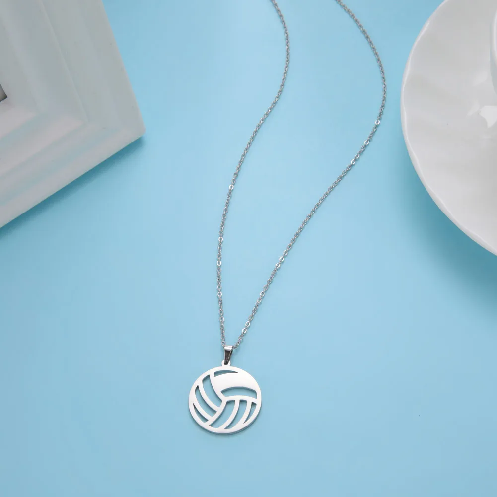 Fishhook Волейбольное ожерелье индивидуальное имя спортивный подарок для женщин