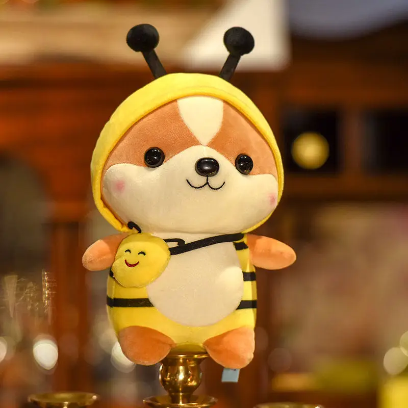 Милая белка Шиба-ину собака плюшевая игрушка динозавр лось пчела единорог мягкая