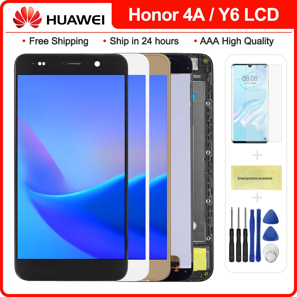 

5,0 дюймовый ЖК-дисплей для Huawei Y6 SCL-L01 SCL-L21 SCL-L04 сенсорный экран для Honor 4A дигитайзер Датчик в сборе рамка