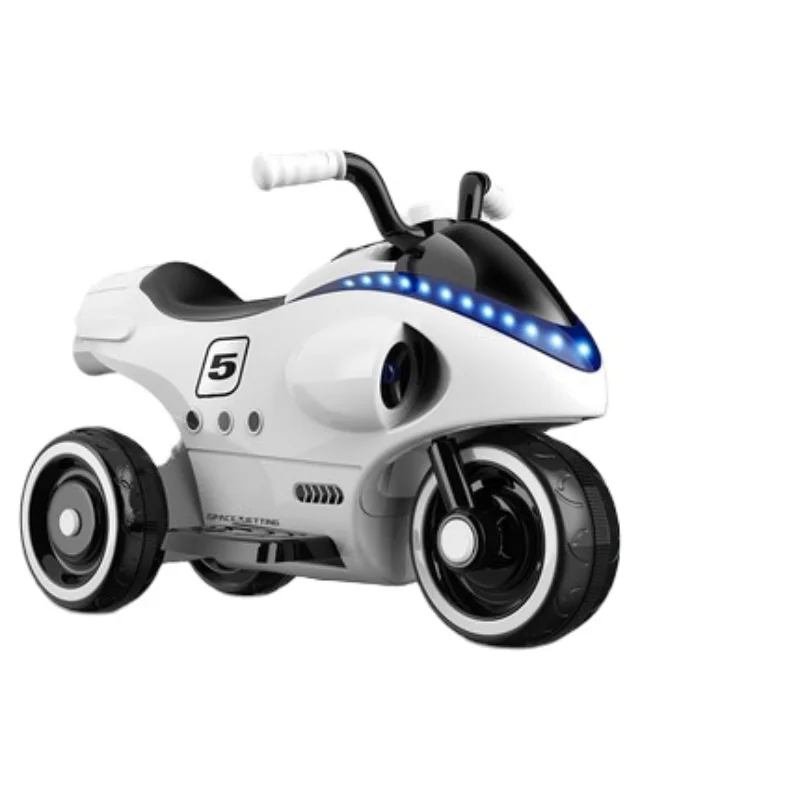 

Electric Motorcycle Children Can Sit On Children's Rechargeable Bottle Car Men And Women Baby With Music Three-wheeled Toy Car