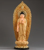 54cm large 2022 southeast asia efficacious protection worship buddha amitabha sakyamuni home store feng shui gilding statue