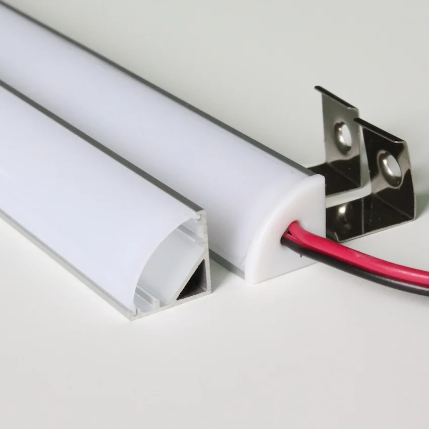 Triangle shape LED Cabinet bar light 50cm 20inch long 12W/PCS 12V DC with aluminum profile clear or milky cover | Лампы и освещение