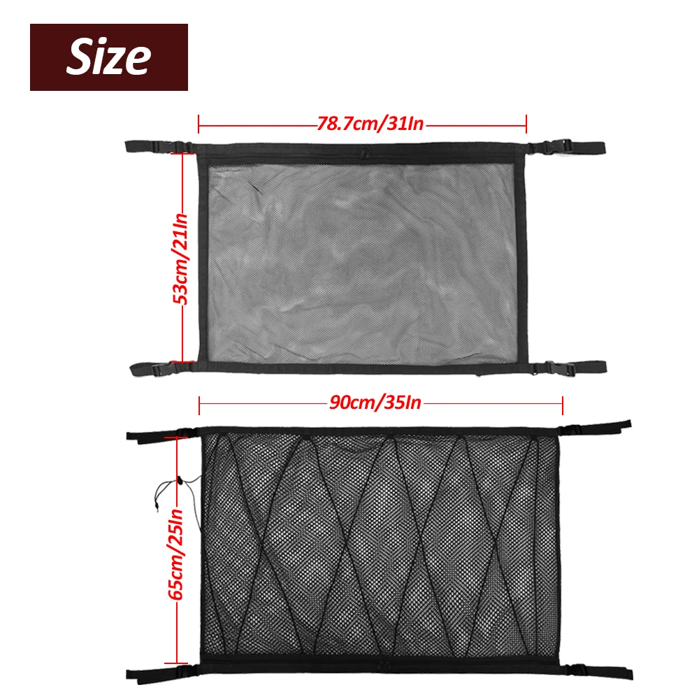 Потолочная сумка для хранения мелочей портативная сетка салона автомобиля -
