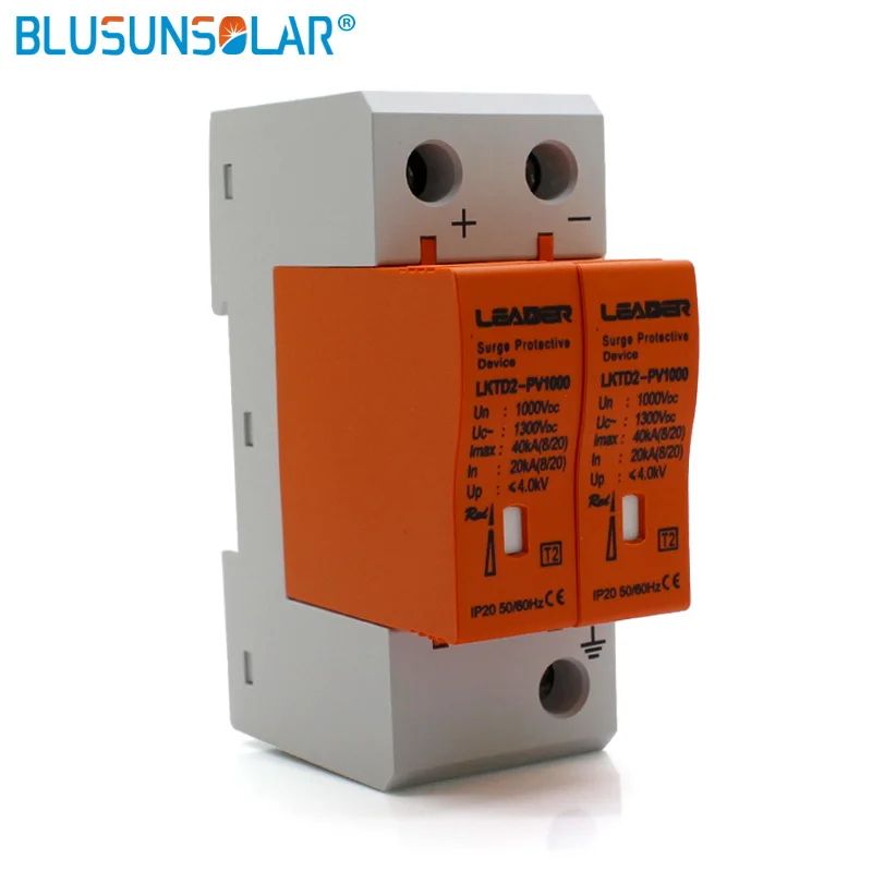1 шт./лот 2P DC1000V 20/40ka DC устройство защиты от перенапряжения для солнечной