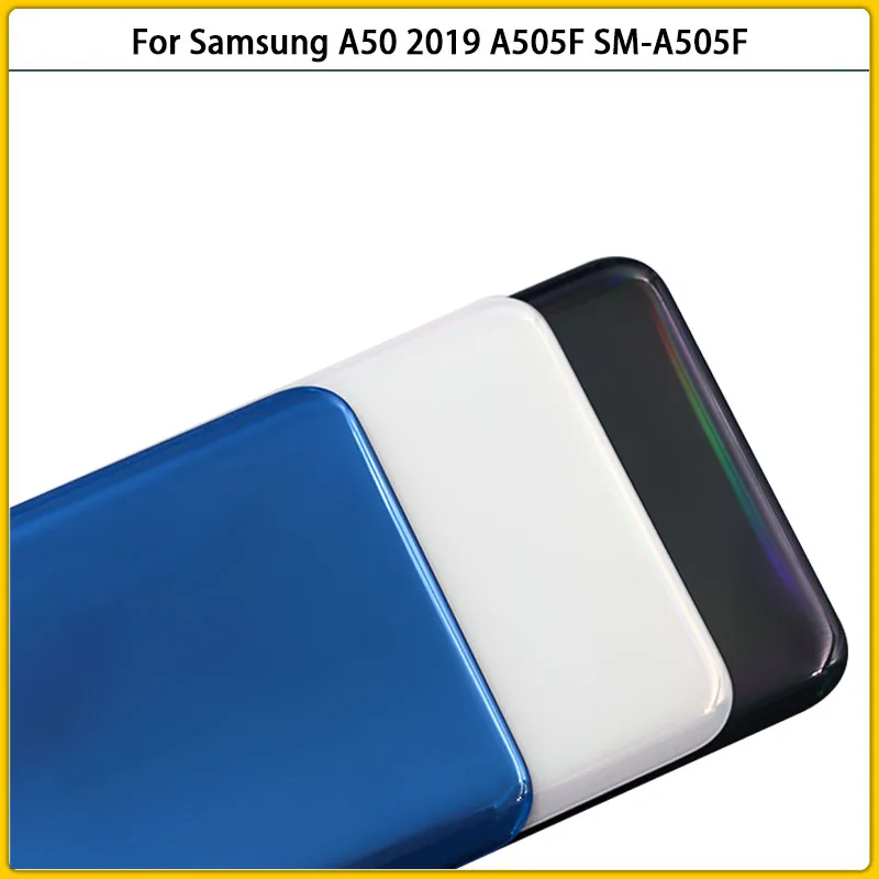 

New For Samsung A50 A505 A505F SM-A505F Plastic Battery Back Cover Rear Door A50 2019 Phone Housing Case Replacement