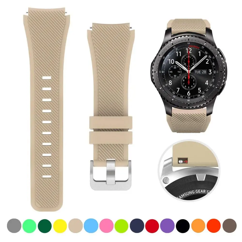Strap For Samsung Galaxy Watch 4/Classic/46mm/42mm/active 2 Gear s3/S2 silicone bracelet Huawei GT/2/GT2/3 Pro 22/20mm watchband | Наручные