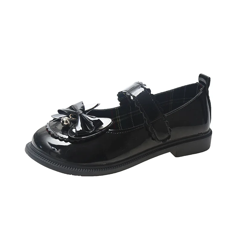 Single Shoes Women New Thin Jk Shoes Japanese Round Head Mary Jane Female Lolita Small Leather Shoes