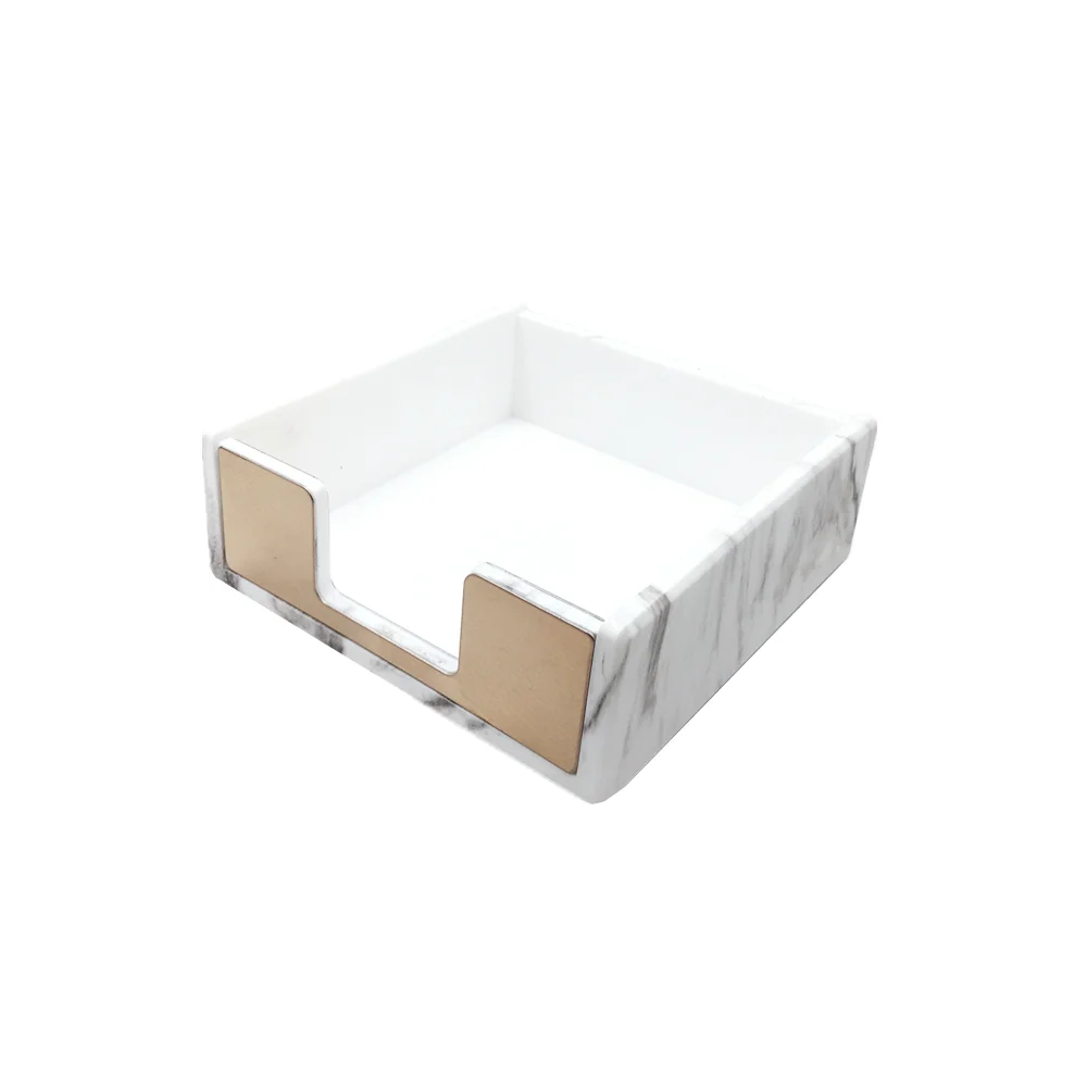 Мраморный держатель для записей золотые самоклеящиеся блокноты кубические