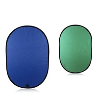 reflector photography 100x150cm collapsible cotton blue green 2in1 backdrop background panel for photo video studio