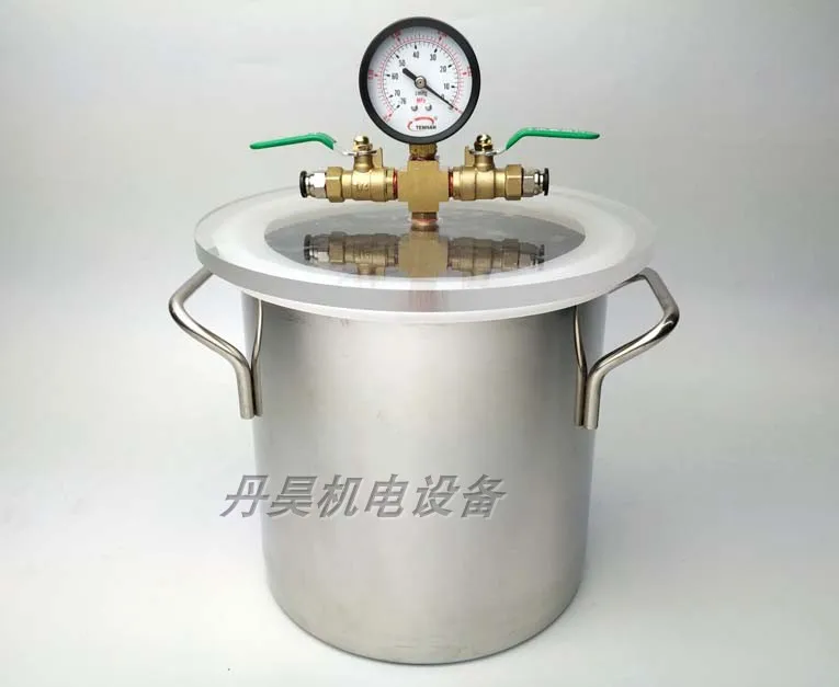 

Vacuum Barrel AB Glue Stable Wood Bubble Removing Vacuum Tank Barrel Epoxy Resin Silicone Degassing Barrel Vacuum Container