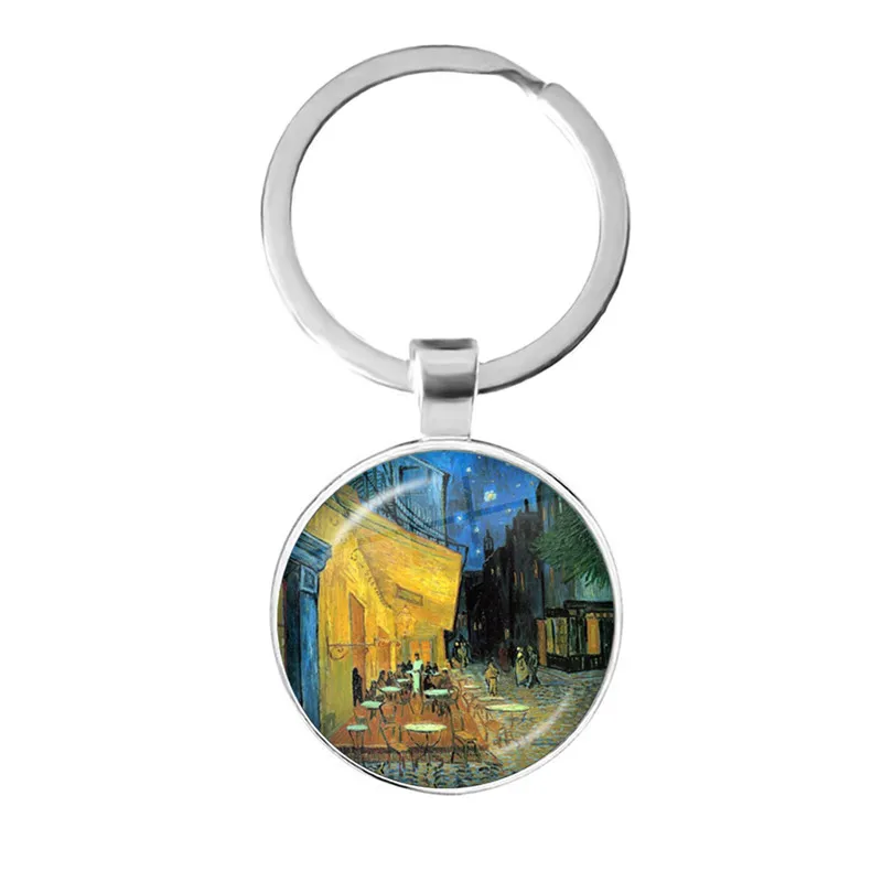 Модный художественный брелок Ван Гога с подсолнухом звездной ночи 25 мм