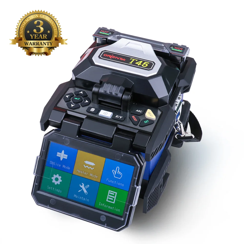 ARC Fusion Splicer Orientek T45 Maquina De Fusao Fibra Optica|Оптоволоконное оборудование| |