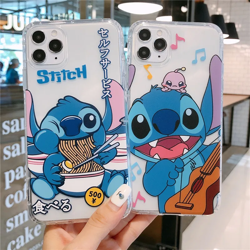 

Чехол Lilo Stitch для iPhone 11, прозрачные чехлы для iPhone 12 Pro Max 7 8 Plus, милый аниме протектор, фиджет-игрушки, Pop it