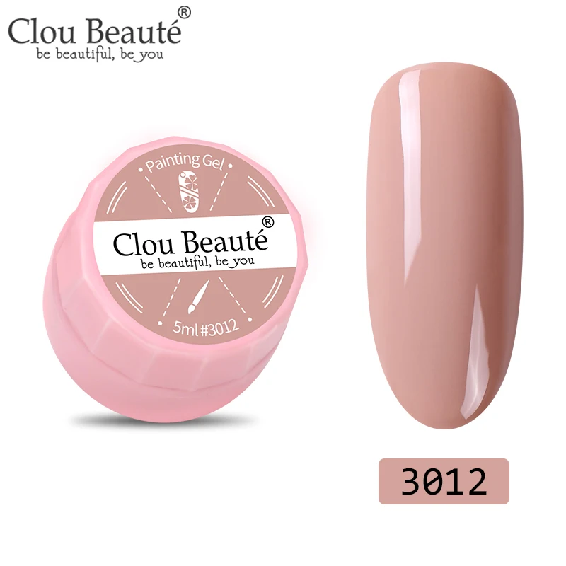 3012 Clou Beaute 72 цвета гель-краска УФ/светодиодный гель для ногтей замачиваемый дизайн ногтей светодиодный лак для ногтей УФ-гель для ногтей DIY Краска паук гель лак - Цвет: 3012