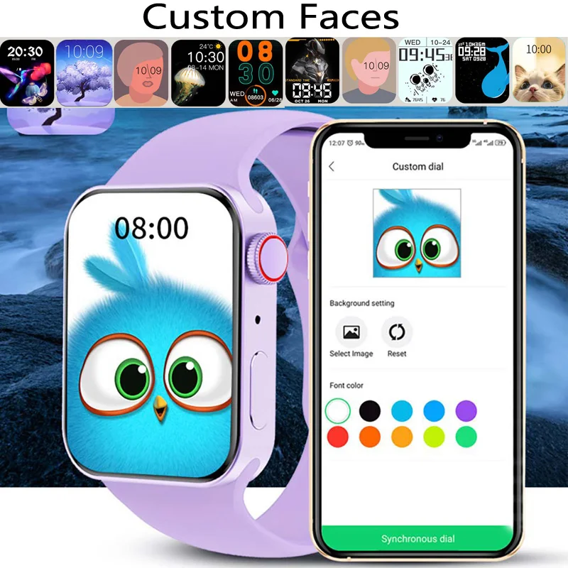 chycet iwo watch 7 smartwatch smart watch men women diy face fitness tracker watch for xiaomi huawei free global shipping