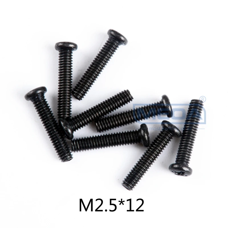 Wltoys 12428 RC автомобиль запасные части саморезы с полукруглой потайной головкой Винты с плоской головкой и крестообразным шлицем половина штифт M2 M2.3 M2.5 M3 M4 винты для RC автомобиль
