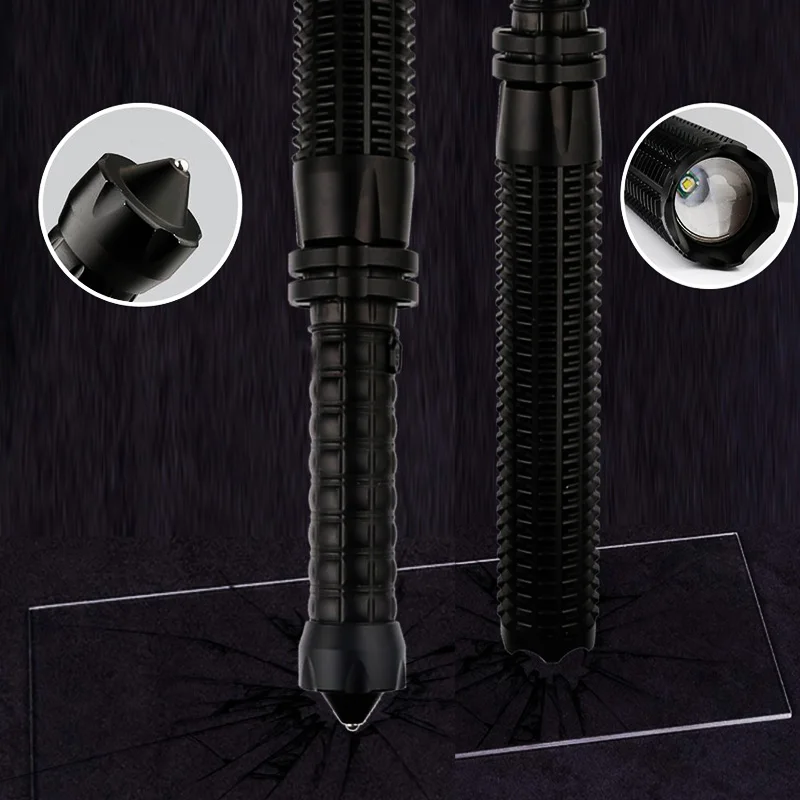 ETONTECK Tactical Baseball Bat Stick LED Telescopic Flashlight 600LM Super Bright Baton Torch for Emergency and Self Defense