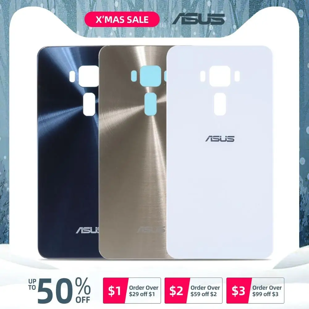 Задняя крышка для Asus Zenfone 3 ZE552KL на батарею черный белый золотой