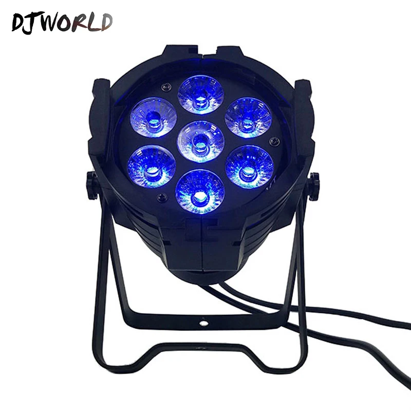 Djworld LED Par 7x18 Вт Светодиодный фонарь из алюминиевого сплава с УФ лучей 6 в 1 DMX512