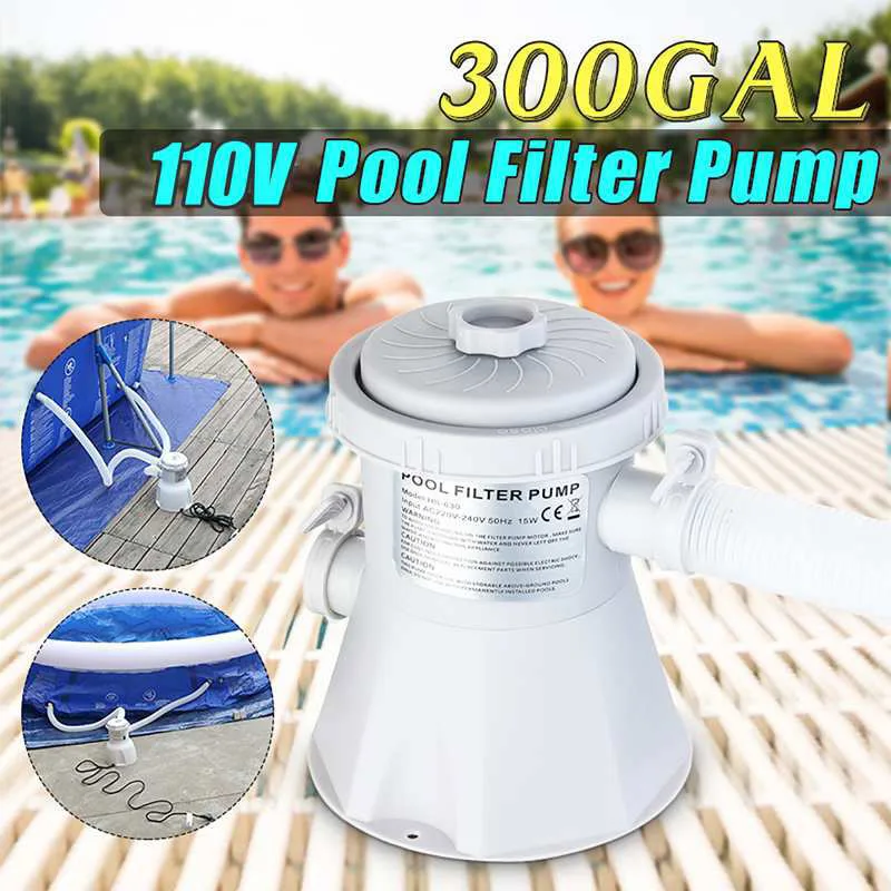 

Pool Filter Pump Cleaner Circulation Pump Filter Device For Ponds Swimming Above Ground Cleaning Tool Pump Efficient Durable