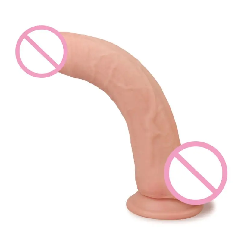 Ощущение кожи реалистичный пенис супер большой фаллоимитатор с присоской секс
