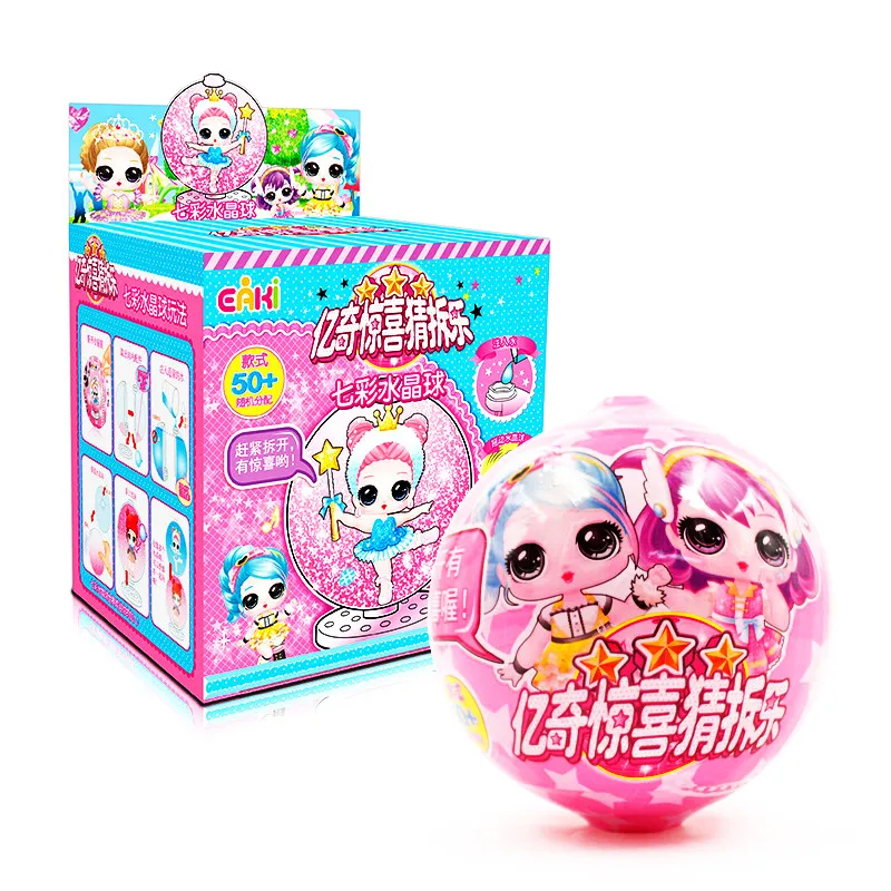 

Eaki original Surprise doll blind box Generate Exquisite colorful crystal ball Children puzzles Toy Kids funny DIY toys