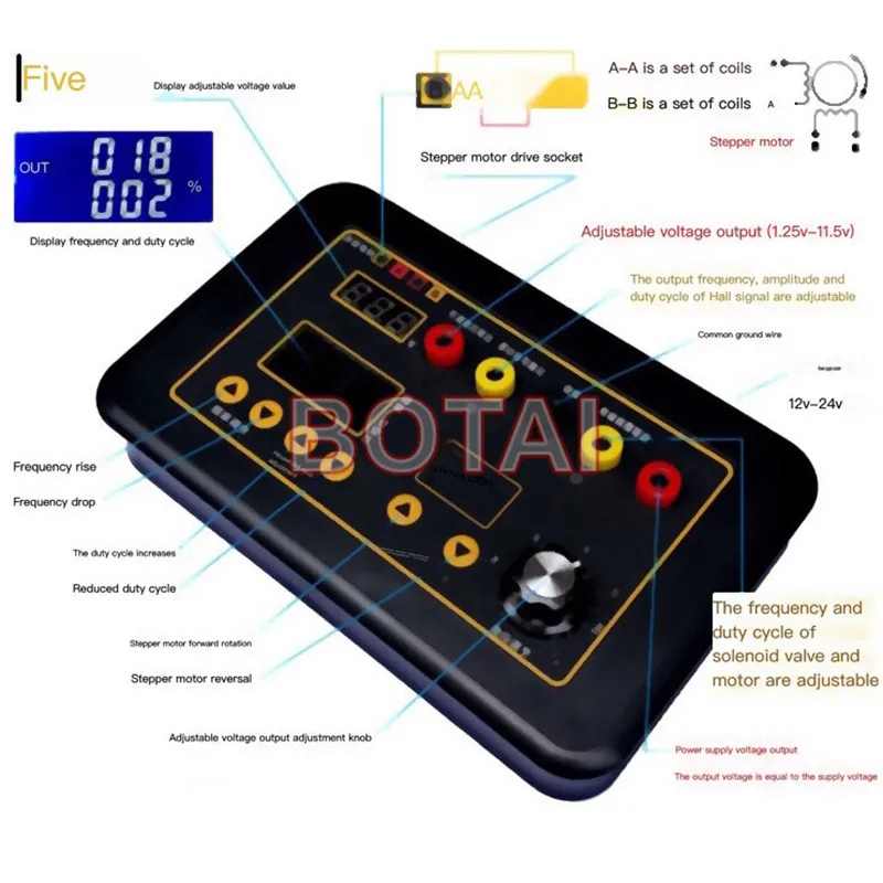 Автомобильная Катушка зажигания Тест инжектор Соленоидный клапан холостого