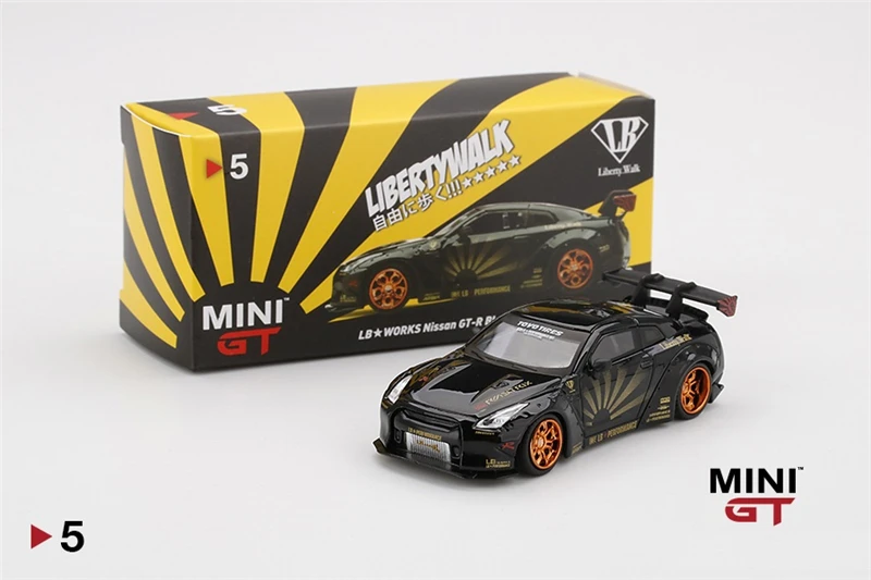 MINI GT 1:64 LB Works GT-R R35 Type 1 alloy toy car toys for children diecast model Birthday gift | Игрушки и хобби