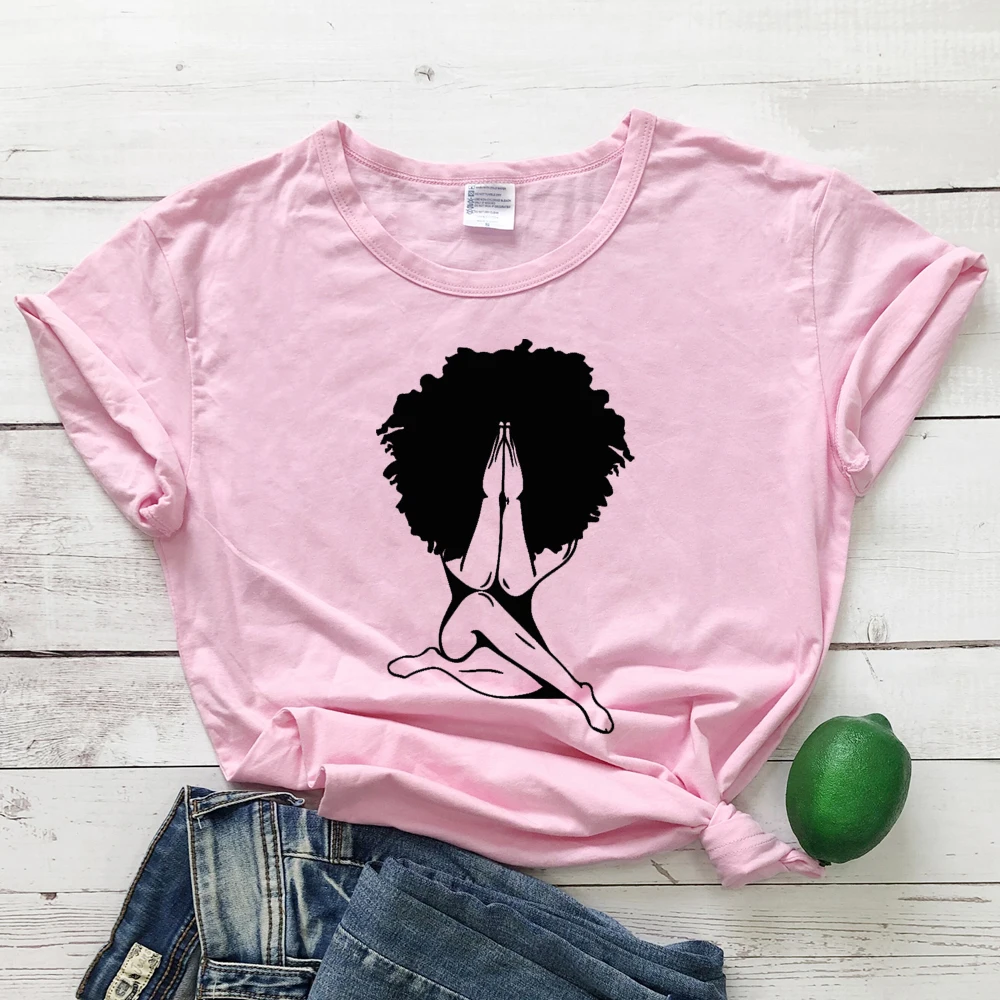 Женская футболка с круглым вырезом в стиле афро | одежда