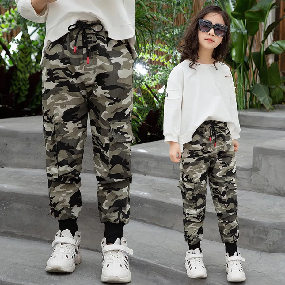 

Pants For Girls Spring Autumn Kids Girls Pants Camouflage Patter Sweatpants For Children Teenage Clothes Girl