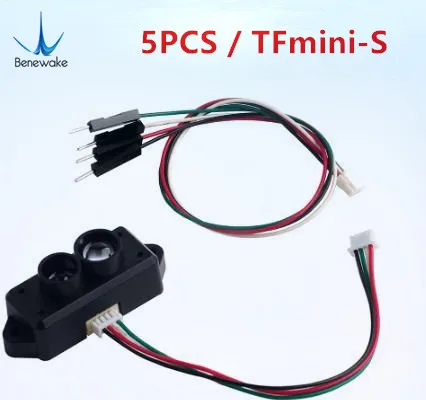 Billig 5PCS Upgrade Benewake TFmini-S Lidar Palette Finder Sensor Modul Einzigen Punkt Micro Im Bereich Für Arduino Pixhawk Drone UART IIC