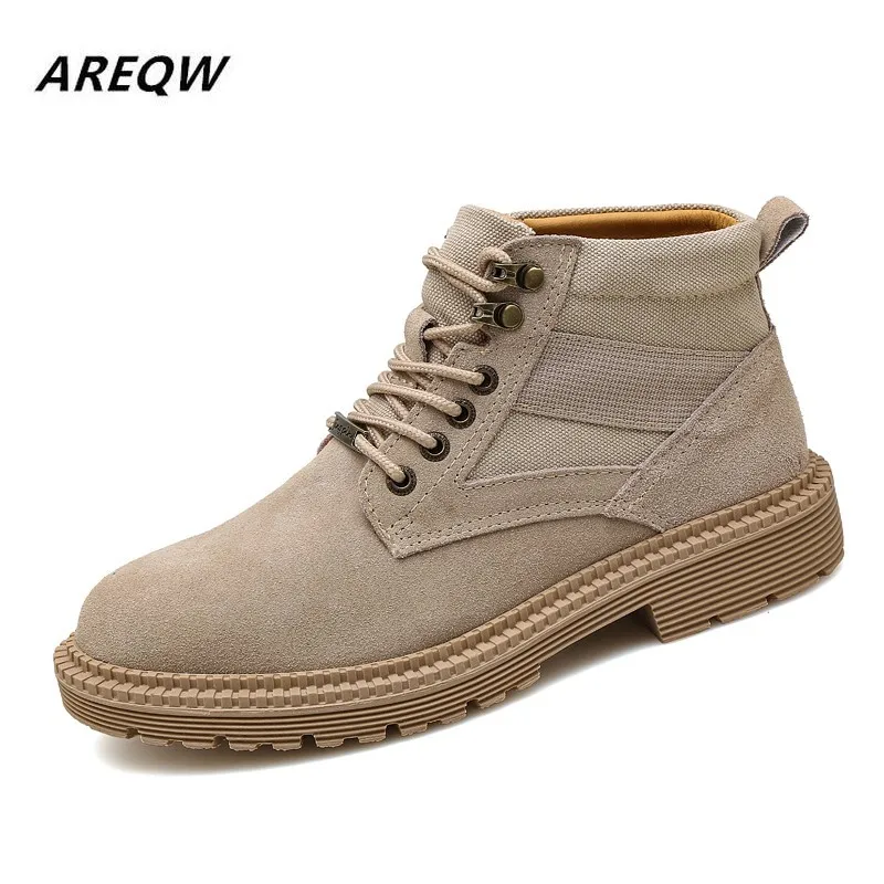 2019 мужская повседневная обувь высококачественные и удобные высокие ботинки на