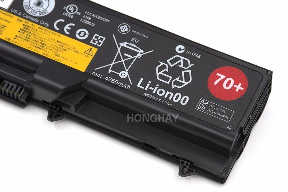70+ Аккумулятор для ноутбука LENOVO ThinkPad T430 T430i T530 T530i L430 L530 W530 45n1000 E40 E420 SL410 SL510 T410 L520