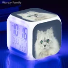 Цифровой будильник со светодиодный Ной подсветкой и календарем для детей, 2021