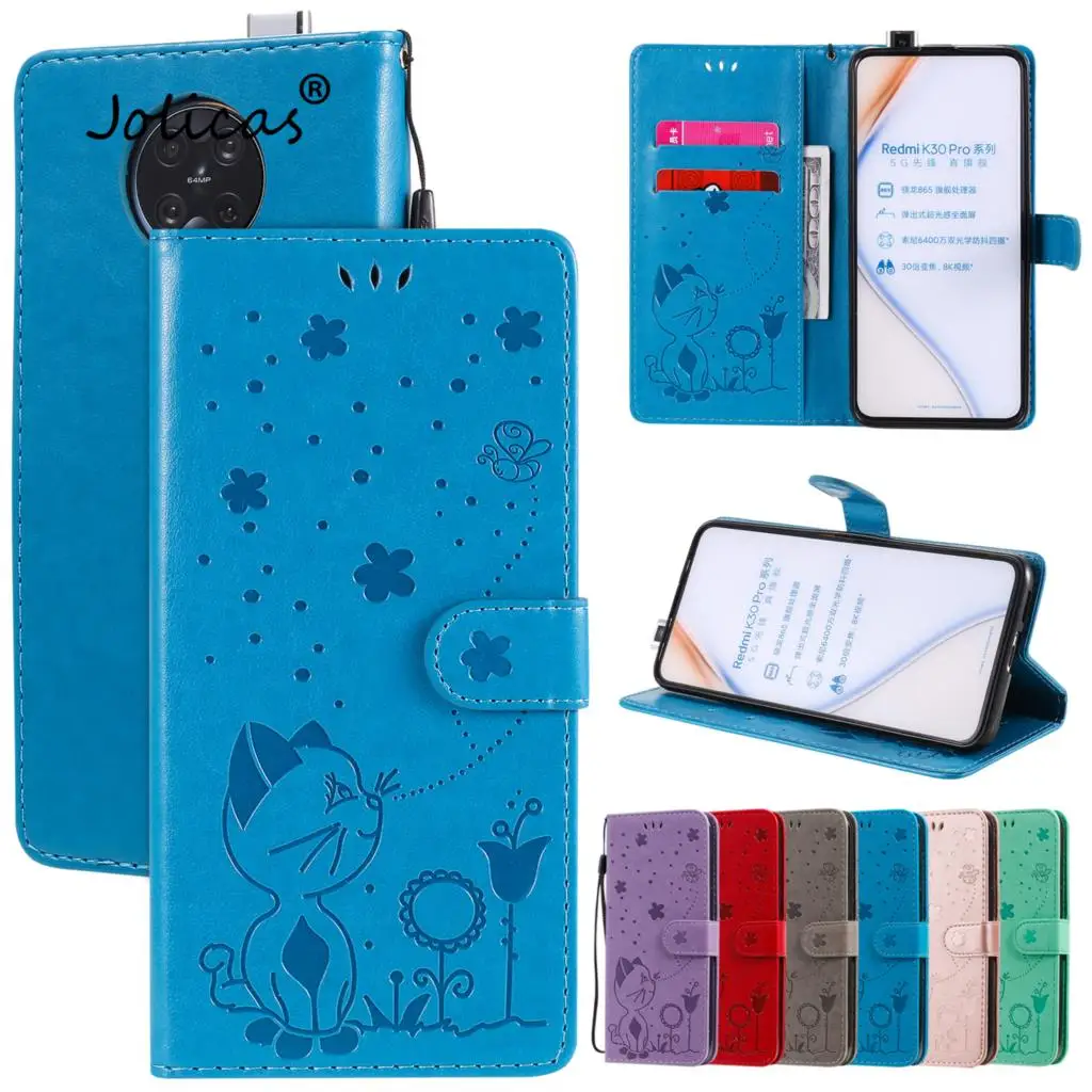 Серый чехол-книжка из искусственной кожи для телефона Redmi K30 Pro, Роскошный чехол для мобильного телефона Redmi K30 Pro, крутые Чехлы для сотовых телефонов Xiaomi