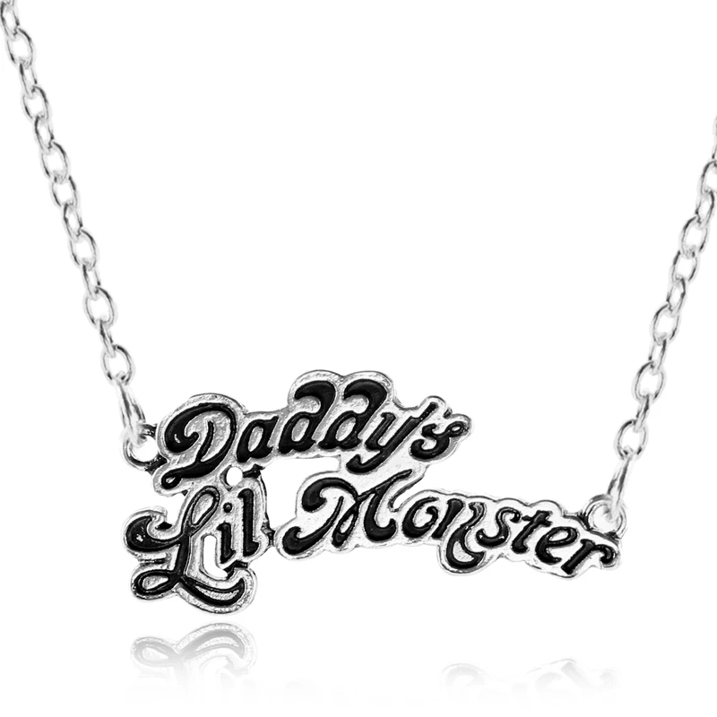 H Q Charm Necklaces Daddy's Lil Monster Pendant & Pendant Cosplay Jewelry for Men Women Gift