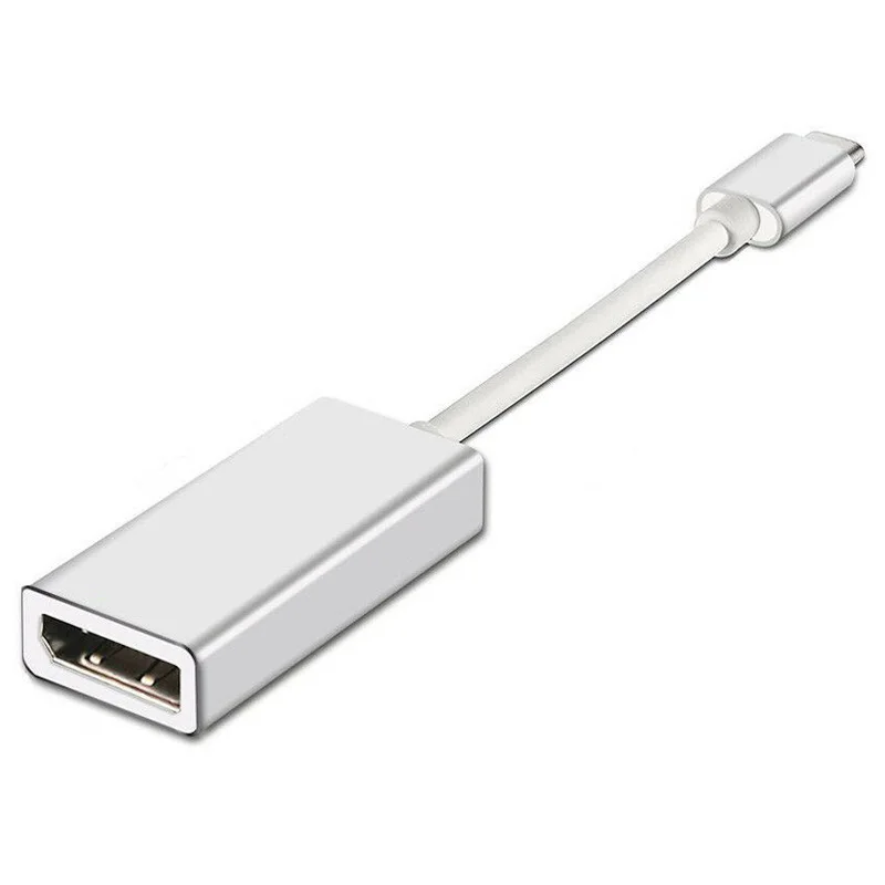 Серебристый Высокое качество USB-C-стандартный конвертер портов 4 k@ 60Hz стандартный адаптер DP type-C для мобильного телефона Mac Mini - Цвет: Серебристый