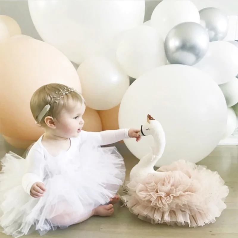 

Ins Nordic Beautiful Swan Plush Toys Children's Room Decoration Baby Play Pillow Doll Photography Props Kids Birthday Gifts