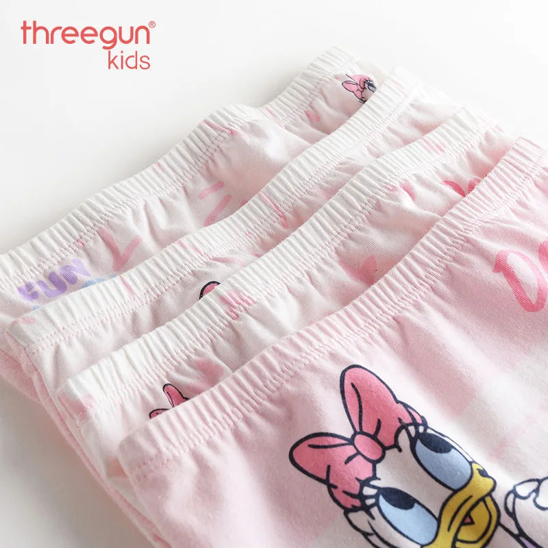 

THREEGUN X Disney Girls Underwear Briefs Cotton Soft Panties for Teenager Toddler Girls Minnie Daisy Lingerie 4Pcs/Lot