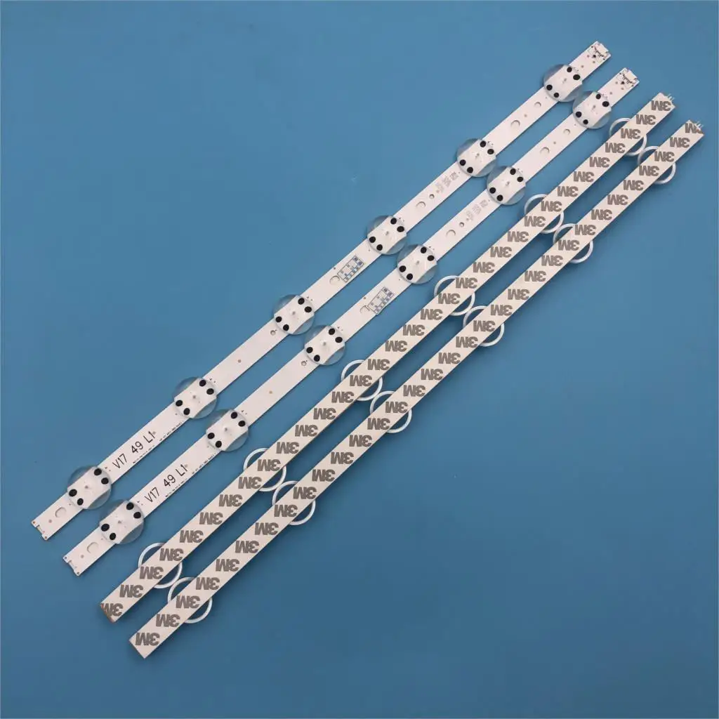 1020 мм Новый комплект 4 шт. светодиодный полосы для LG 49UV340C 49UJ6565 49UJ670V V17 49 R1 L1 ART3 2862 2863
