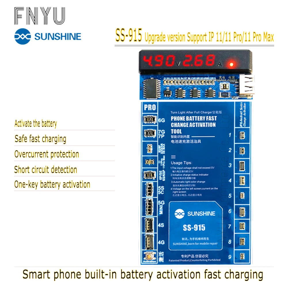 SS-915 смартфон со встроенной батареей быстрая зарядка применяется для всех