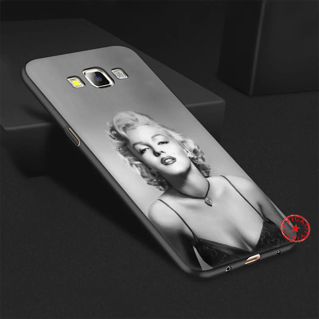 Marilyn Monroe Lovely Black Soft Silicone Case for Samsung Galaxy A70S A20E A2 J4 J6 Plus Core J7 Duo J8 TPU Cover |