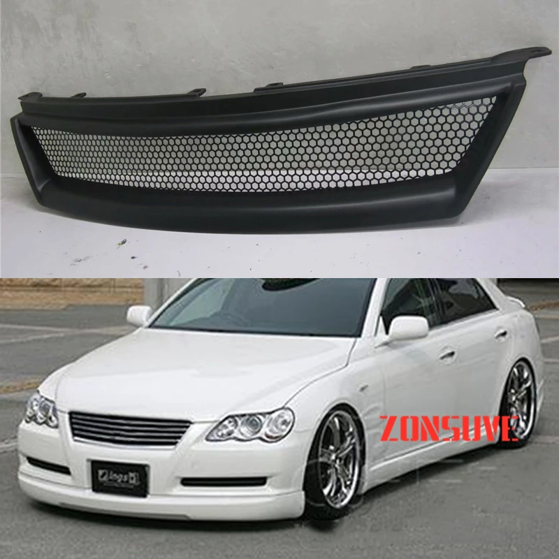 Use For Toyota Mark X 2005 06 07 08 09 Year Carbon Fibre Refitt Front Center Racing Grille Cover Accessorie Body Kit Zonsuve | Автомобили