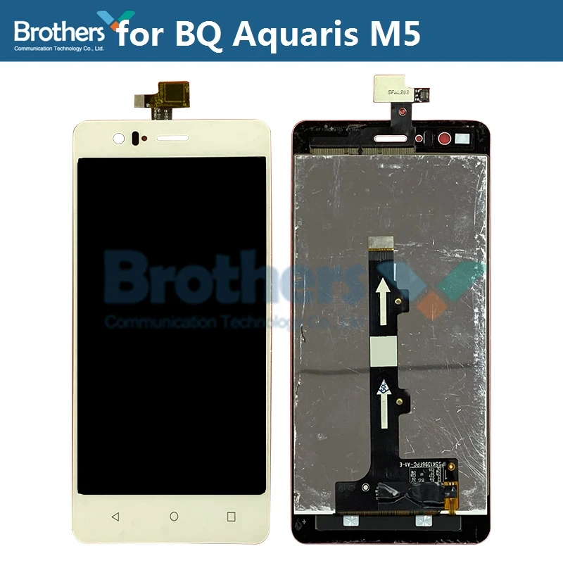 for bq aquaris m5 lcd screen display touch screen digitizer for bqm5 lcd assembly touch screen phone parts replacement test work free global shipping