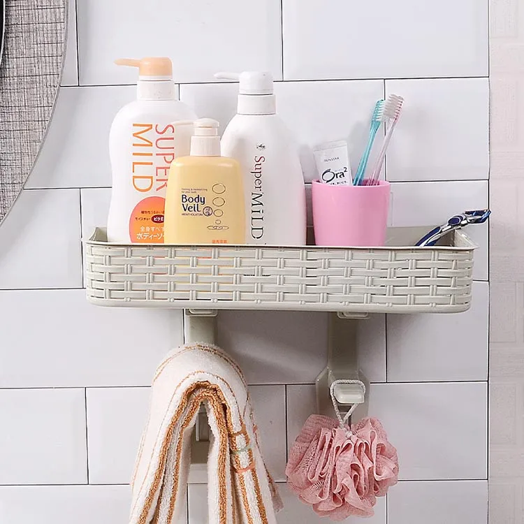 

HOME Bathroom Storage Rack Strong Sucker Cosmetic Toilet Paper Storage Box For Closestool Bathroom Organizer
