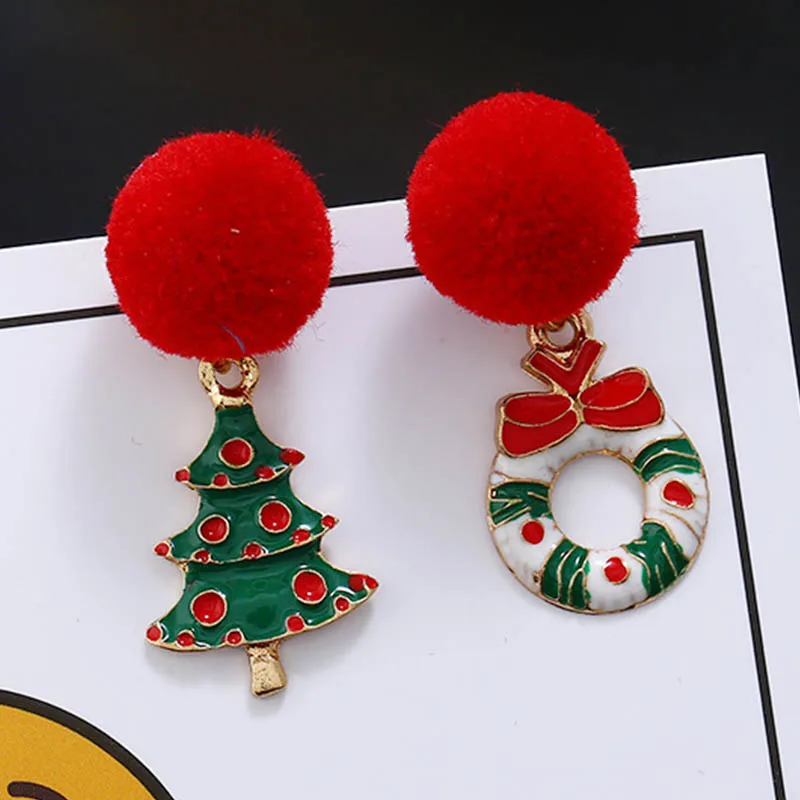 FORSEVEN новая мода элегантный красный шар Рождественская елка асимметричная