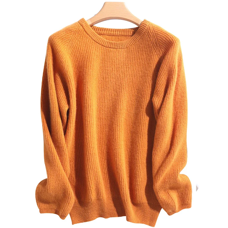 

Свитер женский кашемировый, с круглым вырезом и длинным рукавом