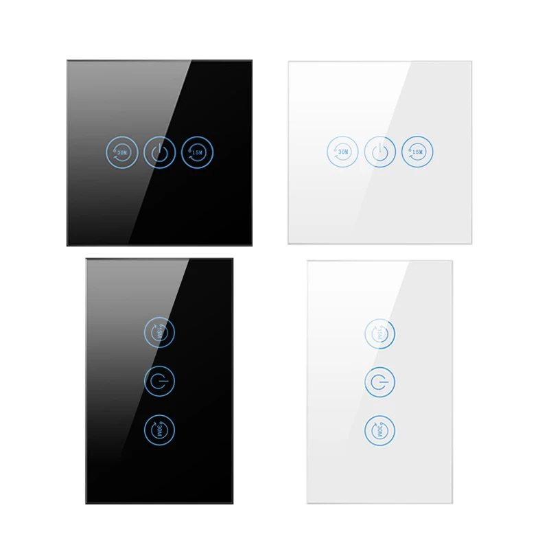 

Умный водонагреватель Tuya с 3 клавишами, ЕС/США, 20 А, функция таймера, настенный выключатель, дистанционное управление через приложение, работ...